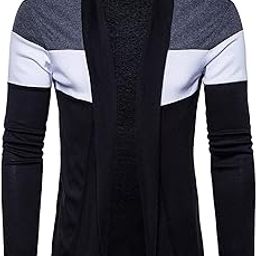 Men's Cotton Shawl Collared Cardigan-image-16
