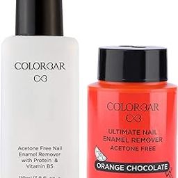 Colorbar Nail Polish Remover, 110ml & Ultimate Nail Enamel Remover, Orange Chocolate, 80ml Combo-image-54