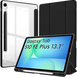 Robustrion Cover Case for Samsung Galaxy Tab S10 FE Plus 13.1 inch Cover with [Pencil Holder] Hybrid Cover for Samsung Tab S10 FE Plus 13.1 inch Tablet [Auto Sleep Wake Support] - Black-22
