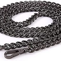 Urban Creation Replacement Chain Strap for Handbags Purse Clutch Bags 47.52" Color Black-19