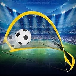 Calandis Pop-up Soccer Goal Premium Foldable Durable Yellow Portable Goals Nets 120cm-picture-14