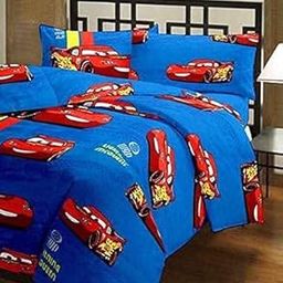TEEJA Cotton and Microfiber Cartoon Kids Design Print only Single Bed Reversible AC Blanket (Single Bed, CAR)-image-94