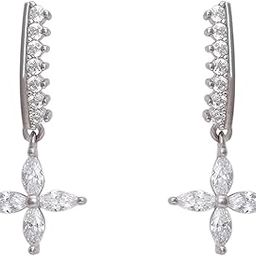 925 Silver Zircon Floret Drop Earrings| Drops to Gift Women & Girls | With Certificate of Authenticity and 925 Stamp | 6 Month Warranty*-image-26