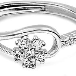 925 Hall Mark Certified Authentic Mist Flower Sterling Silver Ring – Delicate Floral Elegance, Gift for women | Certified and Adjustable | Premium Box-image-25