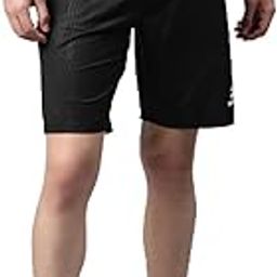 Black Printed Lounge Shorts-image-30