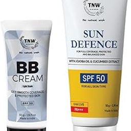 TNW - The Natural Wash BB Cream & SPF 50 Cream Combo | Sun Protection & Flawless Coverage Duo-47