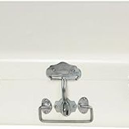 Elan METAL STORAGE TRUNK, Decorative Box, Chest Box, Small - OFF WHITE-image-1