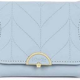 Leather Slim Mini Wallet - Fashion Card Coin Clutch Wallet For Women, Girls (Blue)-image-68