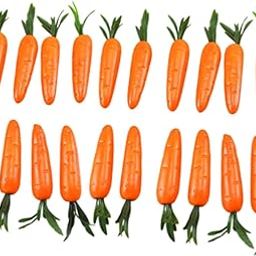 THE STYLE SUTRA 20 Pieces Easter Artificial Carrot Desk Table Kitchen Mini Carrots Ornaments-image-68