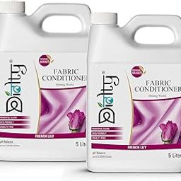 Diolty Fabric Conditioner 10 liter, After Wash Liquid Fabric Softener | Softness, Shine & Long Lasting Freshness (French Lily)-10