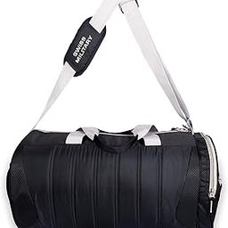 Duffle Bag for Gym & Travel, 28L Spacious Sports Bag for Men & Women, Adjustable Shoulder Strap, Waterproof Material, Durable Zipper, Multi-Purpose Duffel for Training & Outdoor (BLACK)-picture-55