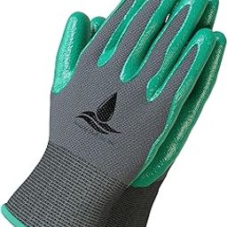 Garden Gloves for Women and Men - (2 pairs per package) - Super Grippy with Special Protective coating against cuts for Gardening - Fishing - Auto and Work activities S,M,L Sizes (Small, Green)-image-85