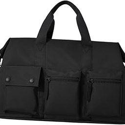 VELURA Duffle Bag Lightweight Portable Multipurpose Gym Bag for Yoga Travel Workout Black|1X Hiking Backpack|Gym Bags| Fitness, Running & Yoga-image-84