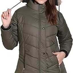 Women's Quilted Jacket | Puffer Regular Fit Bomber Jacket For Winter Wear | Hooded Collar Neck | Full Sleeve | Casual Jacket For Woman & Girl's | Western Style Jacket-image-56