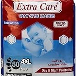 HANEEZ Extra Care Pant Style Baby Diapers 50 Count (4Xl-50)-image-32