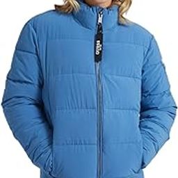 Men Blue Solid High Neck Puffer Jacket-image-38