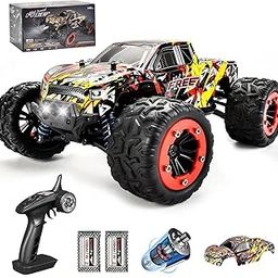 WIAORCHI 1:18 Scale 40+km/h High Speed Remote Control Car, 4x4 Waterproof Off Road RC Cars with Extra Shell, Fast 24GHz All Terrain Toy Trucks for Boys and Adults, 2 Batteries for 40mins Fun,Red-27