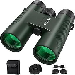 WOZEL 16x42 Binoculars for Adults High Powered - HD Clear Low Light Vision with Large Bright View - Powerful Binoculars for Brid Watching Hunting Travel Hiking Concerts - Green-16