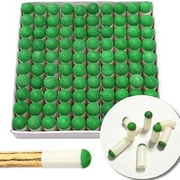 Hr Group 100pcs 10mm Push-on Snooker Tips Pool Cue Stick Slip-on-image-14