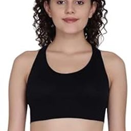 Women's Lightly Padded Racerback Sports Bra Criss Cross Back Crop Tank Top for Workout/Yoga & Exercises-image-44