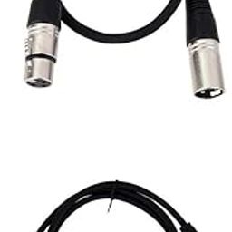 MERISHOPP® 2 Pieces XLR Male to Female Balance 3pin MIC Shielded Audio Cable 0.5M 1M|Musical Instruments & Gear | Pro Audio Equipment | Cables, Snakes & Interconnects|2 Pieces Microphone Cable-image-95