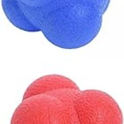MERISHOPP®2pcs Coordination Reflex Agility Hexagonal Tennis Fitness Reaction Ball |Sporting Goods | Fitness Running & Yoga | Fitness Equipment & Gear | Exercise Balls-picture-10