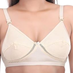 Women's Cotton Non-Padded, Wirefree Non-Wired Full Coverage Regular Everyday T-Shirt Bra-picture-29