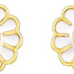 925 Silver Golden Cute Daisy Watch Pins | Gifts for Women and Girls | With Certificate of Authenticity and 925 Stamp | 6 Months Warranty-0