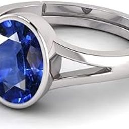 12.25 Ratti 11.00 Carat Earth Mined AAA+ Quality Natural Blue Sapphire Neelam 925 Sterling Silver Adjustable Gemstone Ring for Women's and Men's-picture-27