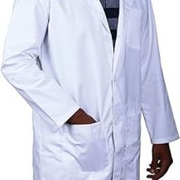 Men Doctor's White Coat Polyester Viscose (Medium)-image-63