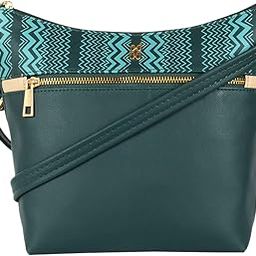 Women Green Sling Bag Small Size | Ladies Stylish Casual Cross Body Purse Handbag-image-84