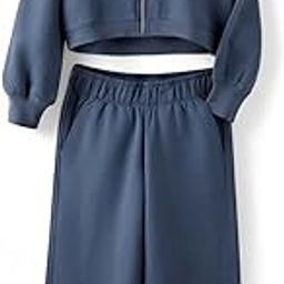Alan Jones Clothing Girls Solid Tracksuit Co-ords Set-image-26