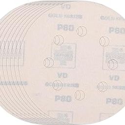 Taparia 6" Velcro Disc With 6 Holes, Grit 80 - Pack Of 20 (Vdg 6680)-16
