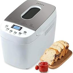 Mann Mart Automatic 15-in-1 Bread Maker Machine with Dual Kneading Paddles - Bake Fresh Artisan Breads & Dough Easily at Home-image-55