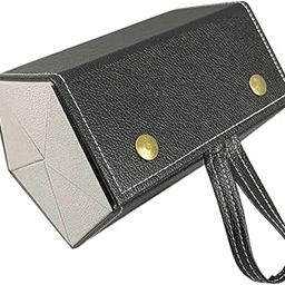 Travel Sunglasses Organizer Five Slots Portable Multi Compartments Glasses Case Black-image-86