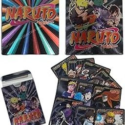 New Anime Unique Card Desk Pack, Official Anime CCG Collectable Playing Foil Cards, Anime Merchandise Gift, Pack of 55 (Black)-image-35
