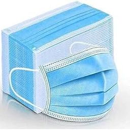 Control D 3 layered / 3 ply Breathable Surgical Face masks Anti Pollution with Internal Nose-pin Ultra Soft Ultrasonically Welded Earloops, Disposable Masks (Blue, Free Size, Pack of 100)-15