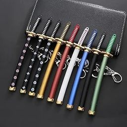 Katana with Scabbard Collectable Anime Toy Keychains | Mini Samurai Sword Key Ring for Car, Bike & Bag | Anime Inspired Gift for Bike - Muiticolour (Pack of 1pc)-picture-32