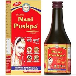 LGH Dr. Kamraj Nari Pushpa Syrup, Women's Health Tonic, Ayurvedic Supplement For Women, Manages Uterine Health, Provides Relief From Period Cramps, 200ml + 20 Tablets-image-95