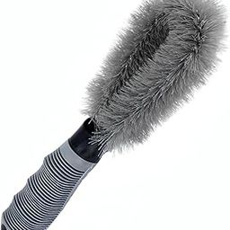 Brush Car Cleaning for Rim Cleaning Liquid Nylon Bristles Car Microfiber Duster Perfect for Tire Rubber Car Accessories,Grey-image-99