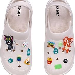Women's Lightweight Tom & Jerry Designed Clogs, Casual Comfortable Slip On Clog Sandals-image-25