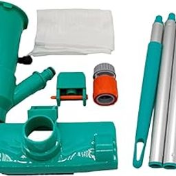 UJEAVETTE Swimming Pool Jet Vacuum Underwater Cleaner with Brush,Bag and 5 Pole Handle-image-48