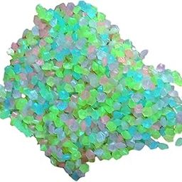 ATORSE 3-5mm Resin Glow in A Dark Pebbles Rocks Sand Accessory for Potted Plant Decor Colorful 25g-image-37