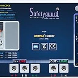 Safetyguard DPS Single Phase 2 Pole Advance Circuit Breaker | Adjustable Over Voltage Protection | Tripping Siren With LED Light | ABS Body (SG DPS 63 Amp)-image-60