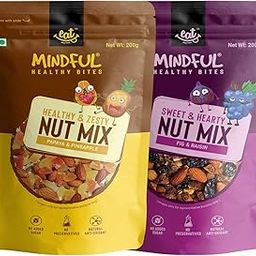 Eat Anytime Mindful Healthy Trail Mix Combo of Papaya & Pineaple, Fig & Raisin | No Added Sugar & No Preseervatives | Antioxident | Healthy Sanck For Breakfast & Dieat - 200gm(Combo of 2)-image-68