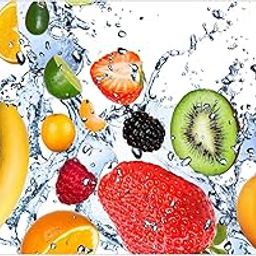 Wall Attraction Fruits Oil Proof & Waterproof Peel & Stick Heat Resistant Vinyl Wall Stickers for Kitchen Tiles Backsplash, Behind Gas Stoves, Sink, Wash Basin Size - 73X45 CM HM383-image-66