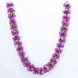 Daedal Crafters Flower Garland for Pooja Mandir Decoration, Hanging Mala for Photo Frame, Decorative Haar Mala for God Idols, Photo Frames of Loved Ones, Ancestors, Pitra & Pooja Room Decor (40 Inch)-image-24