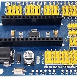 Robocraze Nano 328P Expansion Adapter Breakout Board IO Shield | Nano 328P Breakout Board | Nano IO Expansion Shield-image-28