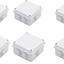Secure FIRE IP65 Junction Box, IP65 Joint Box Outdoor Electrical Engineering Box General Weatherproof Surface Mount Junction Box Suitable for Various Switch Boxes Cabinets and Junction Boxes (6)-16