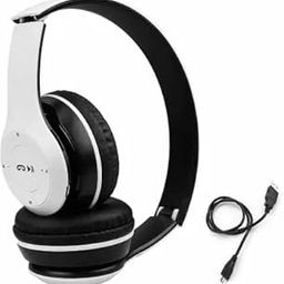 Wireless Bluetooth Headphones, Foldable Design, White and Black-image-66